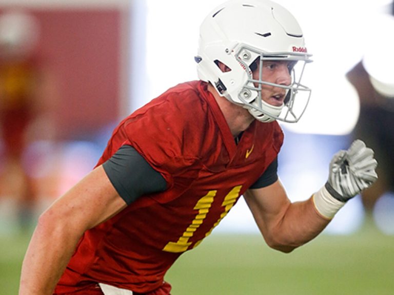 ENGINEERING SUCCESS: Chase Allen and ISU’s tight ends aim for excellence