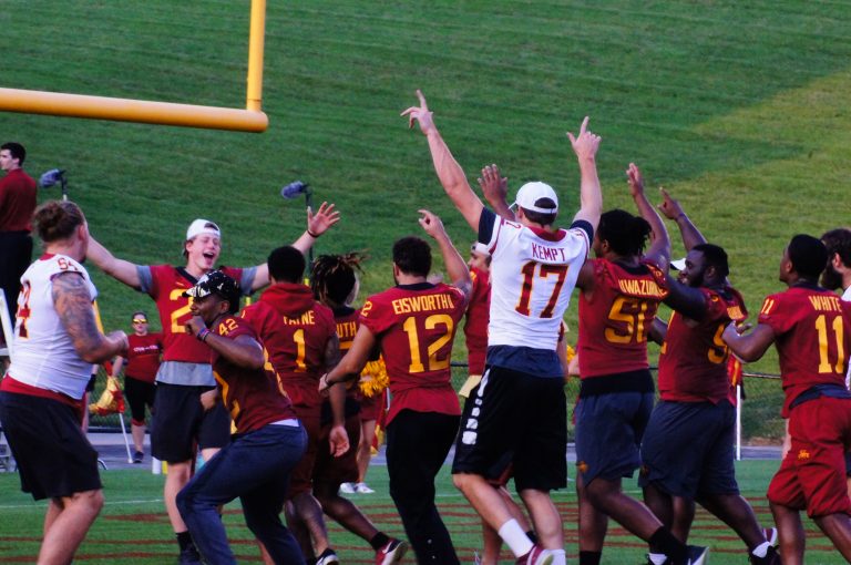 GRAY: Another all smiles (and TDs) Victory Day, plus fall camp notes