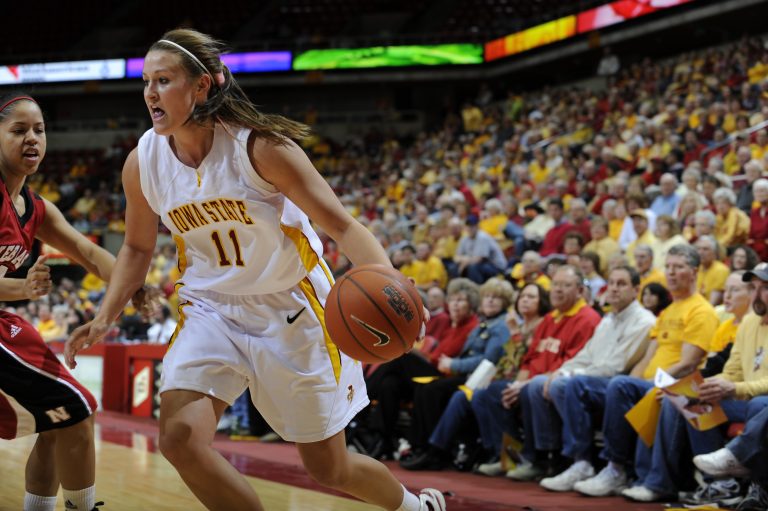 ’08-’09 WBB: Cyclones shoot opponents out of the gym in first-round NCAA victory