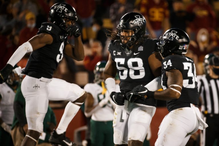 Will McDonald and Enyi Uwaurike helping young players develop on ISU’s D-line