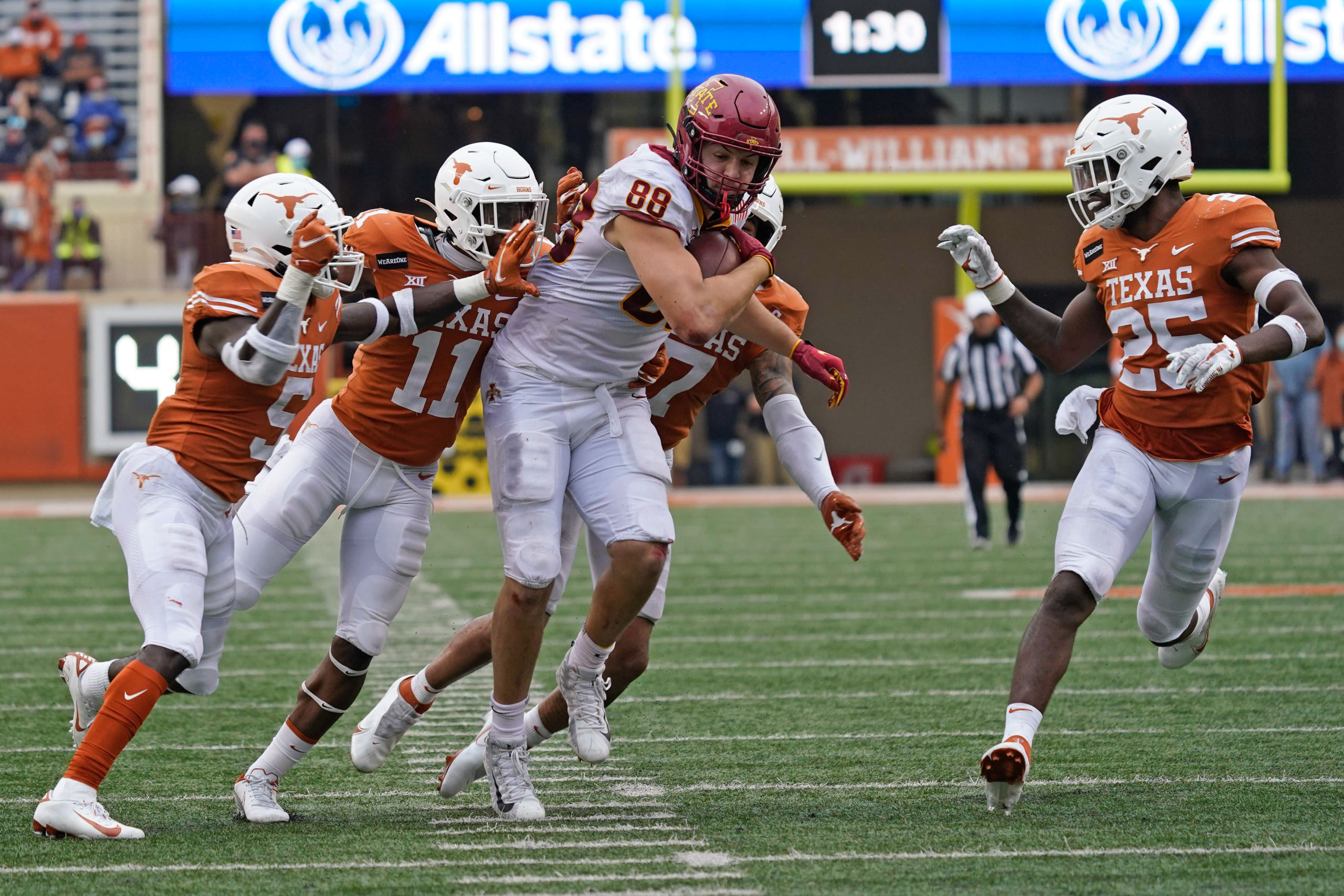 COORDINATORS’ NOTEBOOK: On ISU TE Charlie Kolar’s importance, improving the run game and more