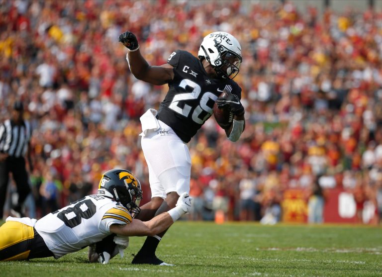 NOTEBOOK: Breece Hall plans to “chip away” at details to help ignite ISU’s struggling offense