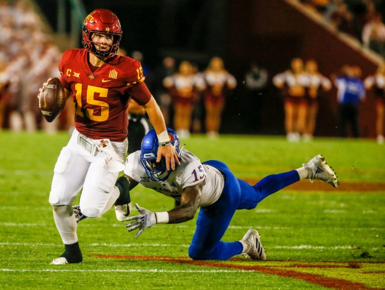 NOTEBOOK: Brock Purdy on the wide-open Big 12, Dekkers’ fleet feet and that blocked field goal