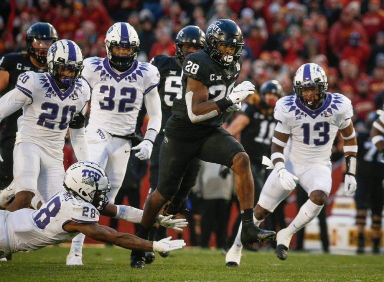 Junior Breece Hall showcases “his best” in Iowa State’s 48-14 Senior Day shellacking of TCU