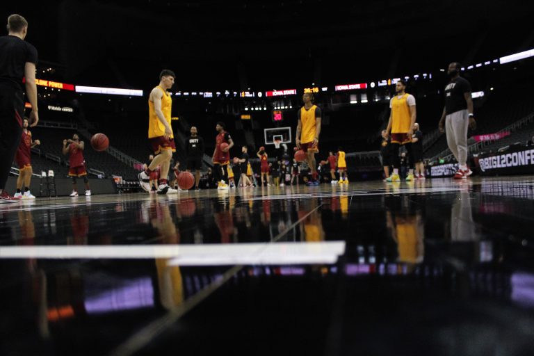 PHOTOS: Iowa State practices at Big 12 Tournament