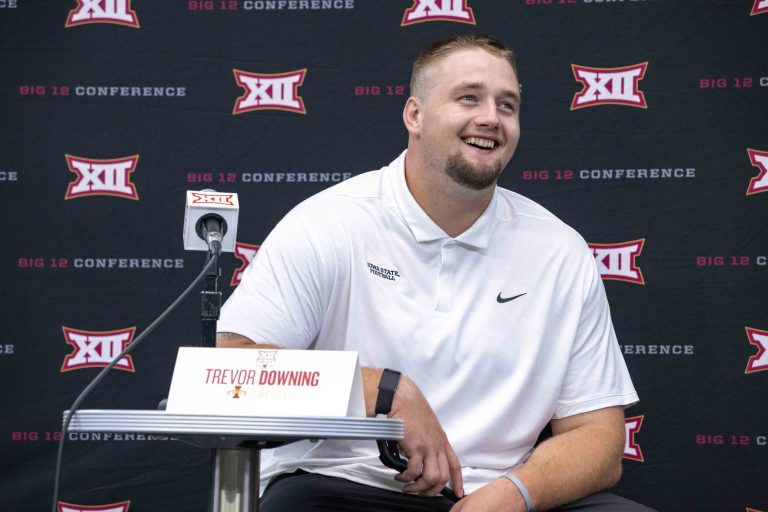 Matt Campbell analyzes his offensive line heading into the season