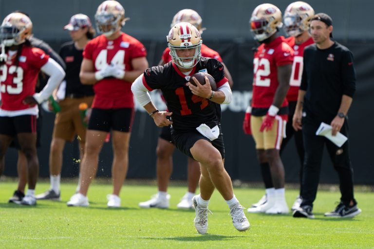 WATCH: Brock Purdy throws first NFL touchdown with 49ers