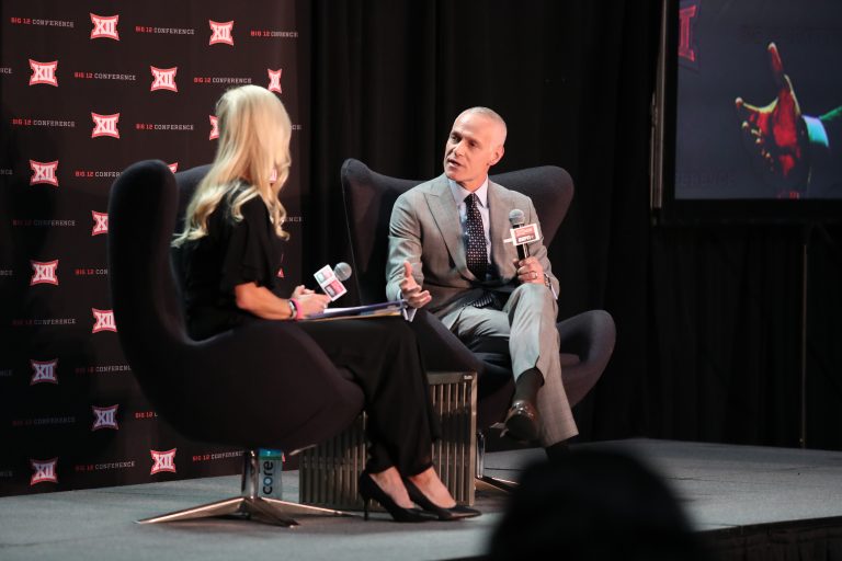 WATCH: Big 12 commissioner Brett Yormark addresses media in Kansas City