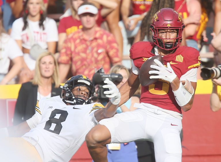 Jayden Higgins’ emergence serves as a bright spot in Saturday’s disappointing Cy-Hawk loss