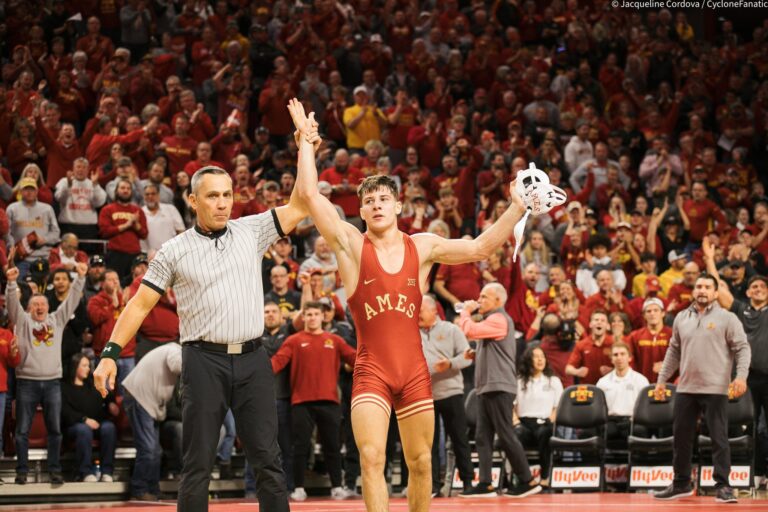 Evan Frost named Big 12 Wrestler of the Week