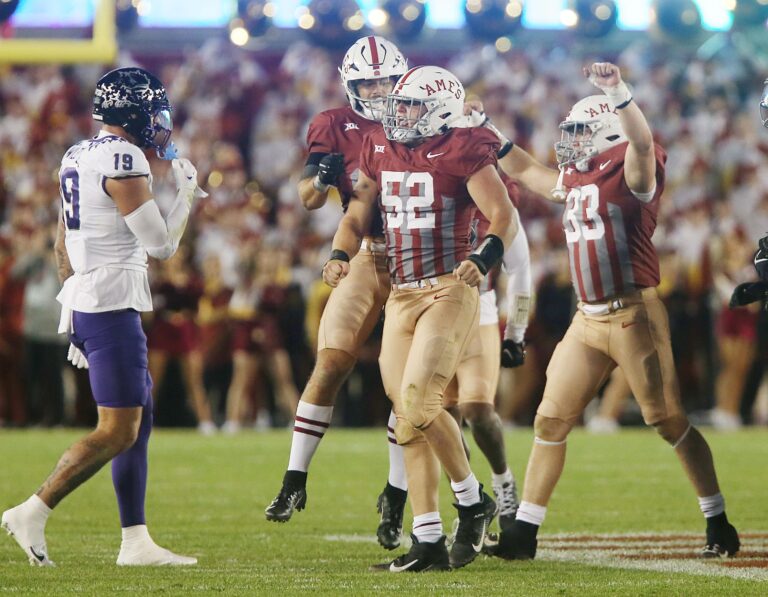 Iowa State defensive end Joey Petersen has come into his own on the Cyclones’ young defense