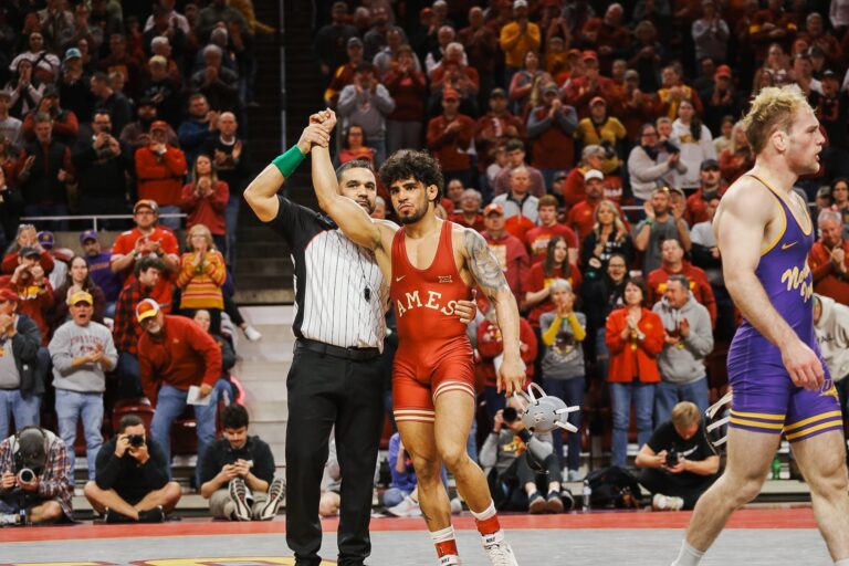 Anthony Echemendia shines in 27-14 dual win over Northern Iowa